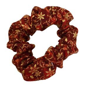 Christmas Hair Scrunchie. Christmas Print. Multicolor . Mini